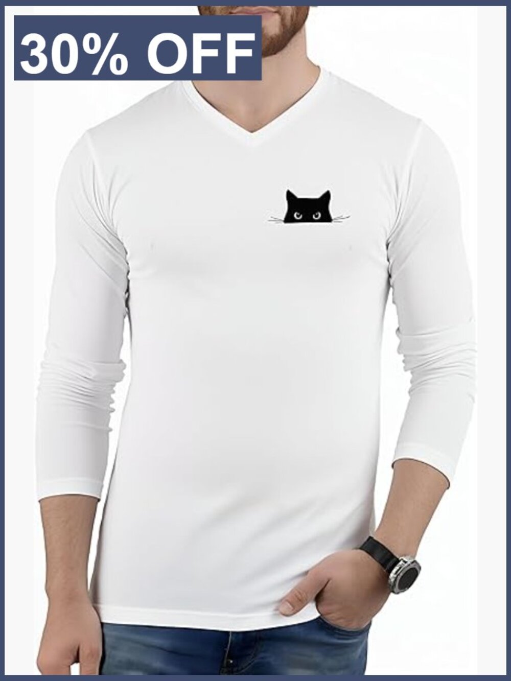 Unisex Long Sleeve T-Shirt Soft Stretch Athletic Fit Basic Tee